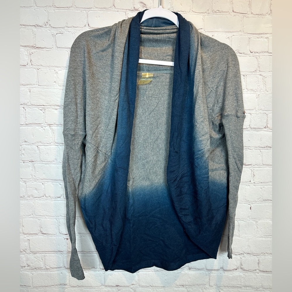 Calia by Carrie Underwood Effortless Gradient Sweater Shawl Shrug, sz S